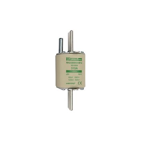 fusible cartouche à couteaux - nh2 - courbe am - 315a - avec percuteur - 690v - mersen n212624