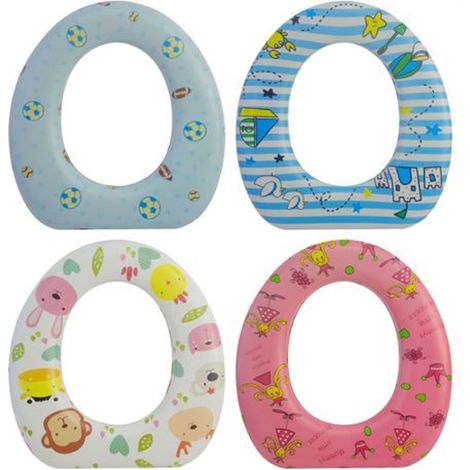 Cleafe - Riduttore Sedile Seggiolino Per Wc Morbido Per Bambini Con 4 Motivi A Fantasia 59781 -