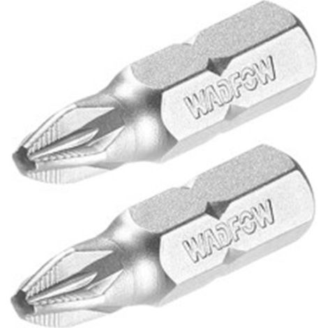 WADFOW 25mm Pozidriv Bitsatz PZ1/PZ2 CR-V Stahl, gehärtet und sandgestrahlt im Blister