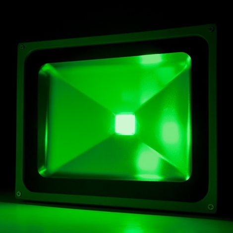 Foco Proyector LED 50W 4.250Lm IP65 Verde 40.000H [BQFS29050B-G] (1/4)