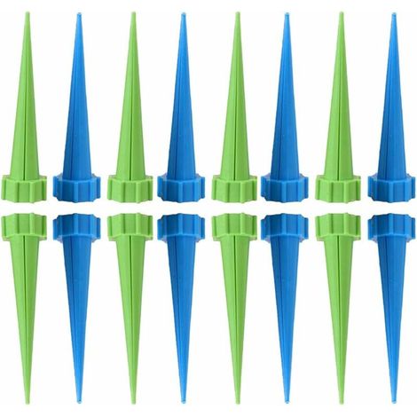 Lot de 16 piquets d'arrosage automatique pour bouteilles de vacances Système d'irrigation fleurs plantes plantes plantes plantes arrosage fleurs arrosage, (1/5)