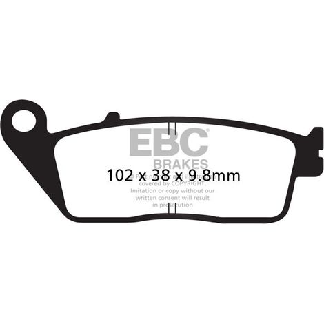 Pastillas de freno EBC SFA196 para scooter (juego para 1 disco)