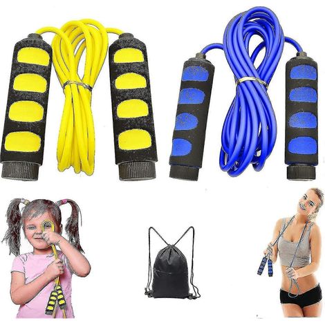 Cordes à sauter pour enfants, lot de 2 cordes à sauter légères pour enfants (1/5)