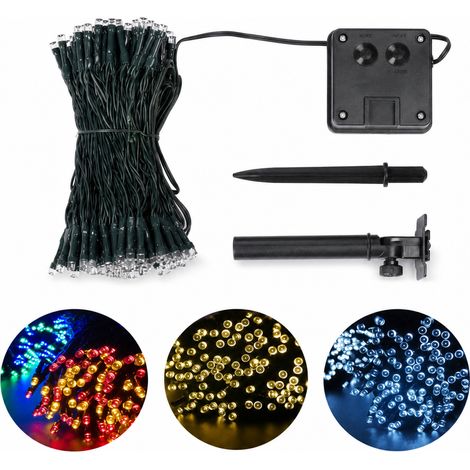 Guirlande Lumineuse LED Solaire Multicolore IP65 Extérieur, 22 m, 100 LED, 8 Modes, Jardin et Camping (1/5)