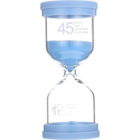 VICASKY Sablier Minuteur Décoratif en Verre Bleu (1/5)