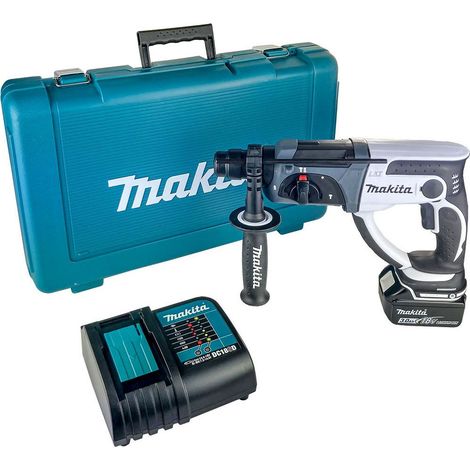 Makita DHR202SFW 18V 2kg Lithium SDS Hammer Drill + 1 x 3.0 Batteries + Case (1/5)