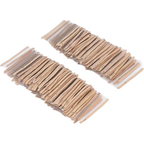 Kit de 3120 résistances à film carbone, 156 valeurs de 1Ω à 10MΩ, 5% 1/4W, pour bricolage et expériences électroniques (1/5)