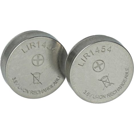 vhbw 2x batteria sostituisce Varta CP1454 A3 per auricolari cuffie wireless (85mAh, 3,7V, Li-Ion)