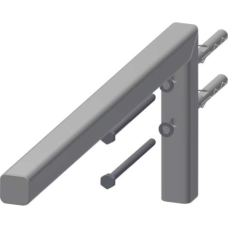 KWC AR Konsole, VARIUS, Edelstahl, weiß,  30x170x450 mm, für WT aus MIRANIT