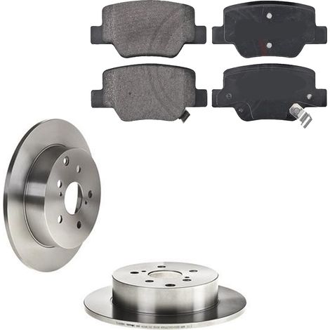 KIT FRENI POSTERIORI compatibile con TOYOTA VERSO (R2) - DISCHI + PASTIGLIE OEM: P 83 114 / 18050 /SOSTITUZIONE DIRETTA/BASSA POLVERE/SILENZIOSO (1/5)