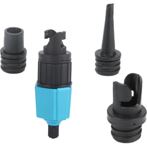 Adaptateur de Valve à Air Multifonction Portable pour Paddle Board, Canoë et Bateau Gonflable Bleu (1/5)
