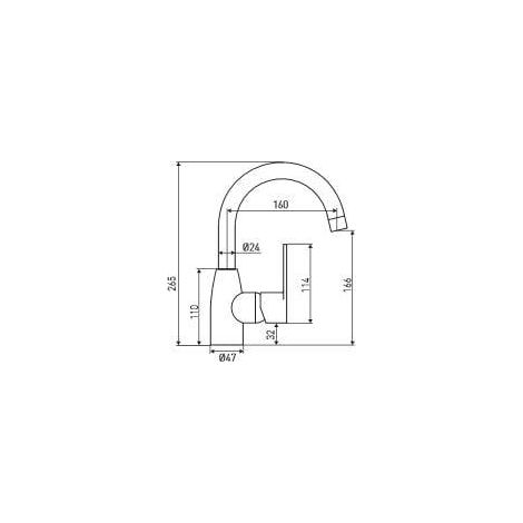 Ferro Algeo rubinetto per lavabo cromato elegante (1/2)