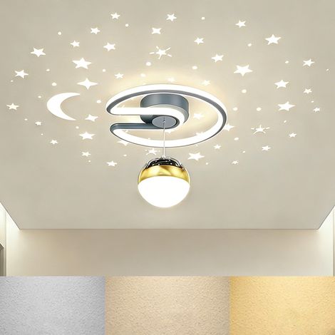 Plafonnier LED moderne pour éclairage intérieur, 3000K-6000K, lampe projecteur, Ø 24 cm, idéal pour chambres, salles à manger, balcons, suspension (1/4)