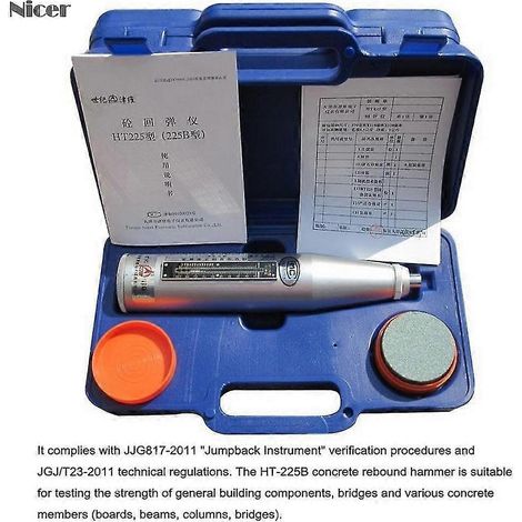 HT-225B Tragbarer Schmidt-Hammer für Betonrückpralltests (1/5)