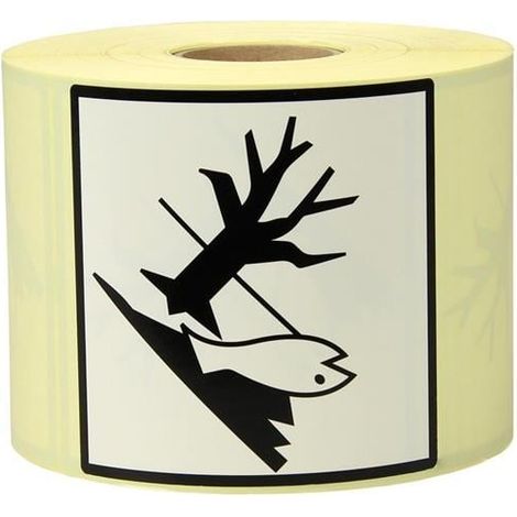 Etiketten Maße 100x100mm Papier Aufdruck Umweltgefährliche Stoffe TRANSPAK (1/2)