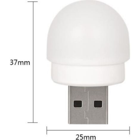 LED Night Light 5pcs USB Night Lights Plug In Energy Saving Eye Protection Mini LED Ampoule pour Chambre (warm light) (1/4)