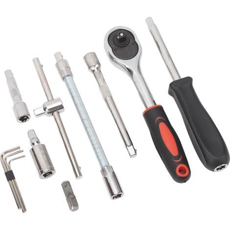 Ensemble d'outils de mécanicien automobile de 46 pièces, cliquet 1/4", pour la réparation et l'entretien de votre voiture et de votre maison.