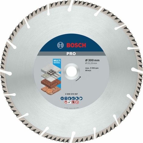 Bosch PRO Multi Material Diamanttrennscheibe, 300 x 22,23 mm