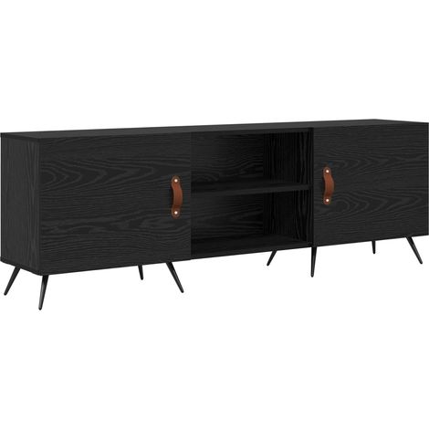 Maison Exclusive - Meuble TV Chêne noir 150 x 30 x 50 cm Bois d'ingénierie