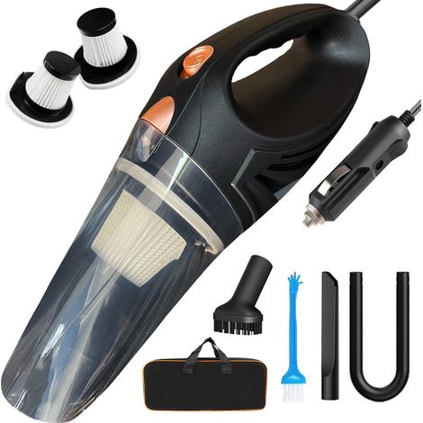 Aspirateur à main 12V pour voiture, 106W, filtre HEPA, câble 4.9m (1/5)