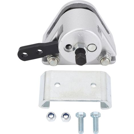 Kit de pinza de freno mecánica y soporte con pastillas de freno metálicas de alta resistencia para Manco 9598 9597 Go Kart Fun Car, color plata -Crezuo
