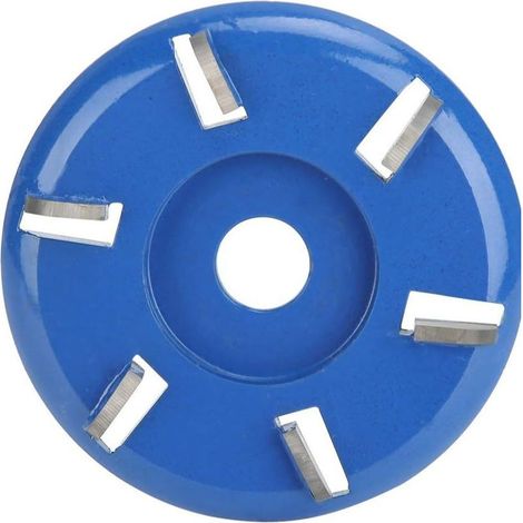 Disque de coupe de bois, meuleuse d'angle de dissolvant de souche disque de sculpture sur bois 6 dents tronçonneuse fraise outils de lame de travail du bois (1/5)