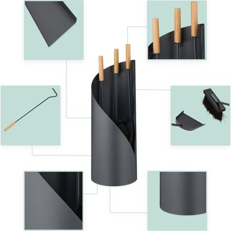 4-piece stove set with stand (1/5)
