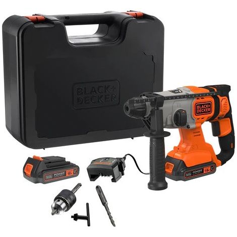 Nero & Decker BCD900E2K-QW, modello BCD900E2K-QW, 1880 RPM, tecnologia SDS Plus, idealeper la foratura di materiali duri, alta potenza, prestazioni professionali (1/4)