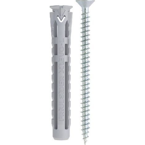 TASSELLO NYLON 'X1 EVO L' CON VITE TPS TRUCIOLARE mm 10 x 70 - vite 6 x 80