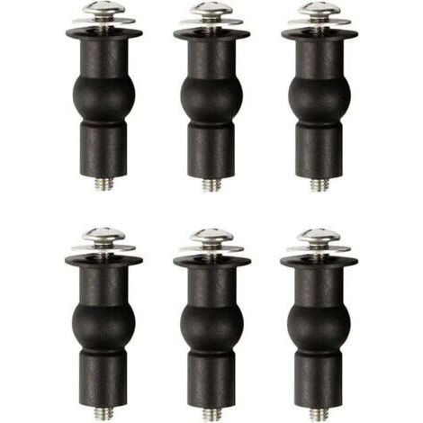 10 Pieces Screw Eye Screw, Stainless Steel Screw Eye Hook, with 10 PCS Dowels Kit, 5 65mm, For Chandeliers, Crafts (1/4)
