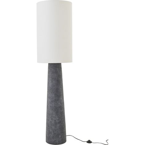 Lampadaire en Fibre de Verre "Ava" 165cm Noir & Blanc