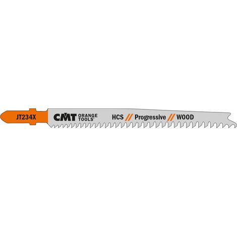 JT234X-5 5 LAME SEGHETTO X LEGNO HCS 116x2-3x8-12TPI (SOTTILE/SPESSO)