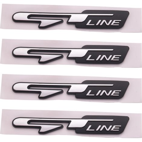 pegatinas de letras 3D para coche, ideales para la línea de la puerta trasera.