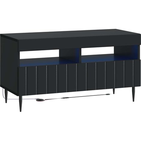 vidaXL Mobile TV LED Nero Legno ingegnerizzato (1/5)