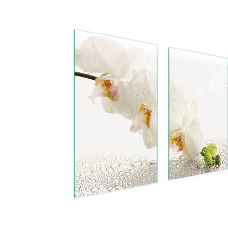 PIASTRA PROTETTIVA IN VETRO PER STUFA 75x52 ORCHIDEA (1/5)