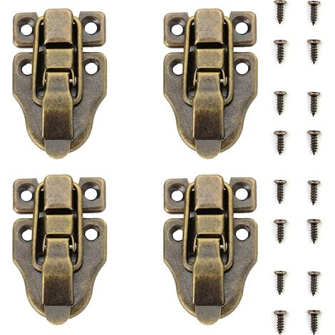 Retro Wooden Box Clasps Toggle Latch with Screws for Jewellery Boxes Craft Box Tool Boxes Suitcases (1/3)