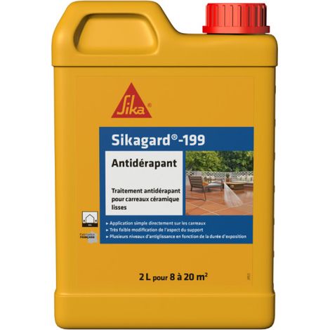 Antidérapant Sikagard-199 – Traitement minéral pour carrelage lisse – Réduit la glissance à l'état humide – Application intérieure et extérieure