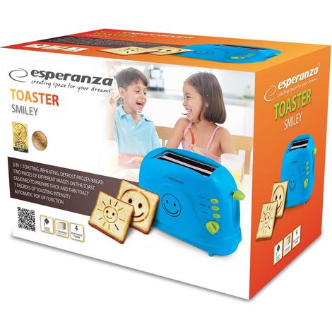 Esperanza EKT003B tostadora azul 750W multifunción (1/4)