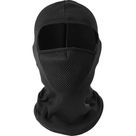 Warme Sturmhaube mit atmungsaktivem Mesh, winddicht, für Helm, Schwarz (1/5)
