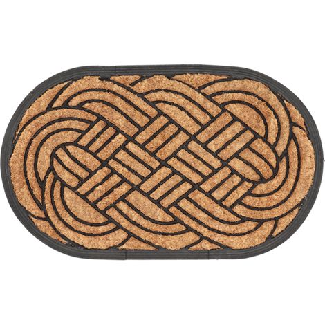 Paillasson en fibres de coco tissé et caoutchouc (1/6)
