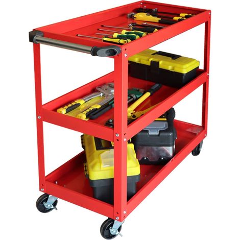 3-Tier Workshop Trolley with Swivel Castors (1/5)
