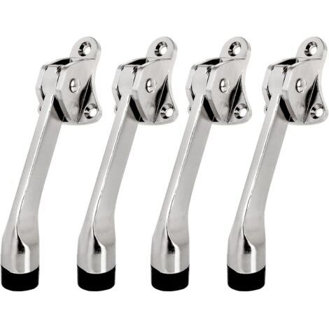 Butoir de porte pour garage lourd – Alliage de zinc – Embout caoutchouc antidérapant – Ressort réglable – Compatible surfaces variées