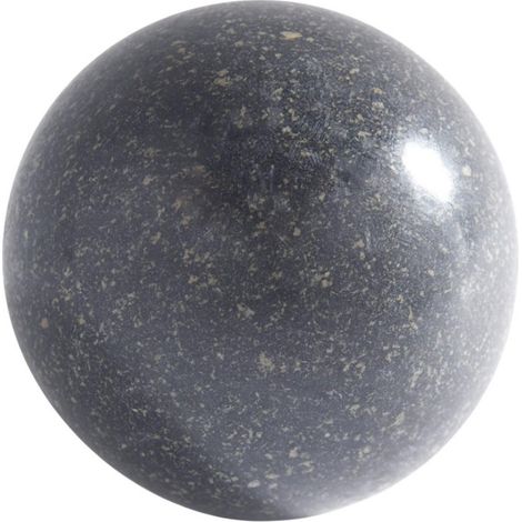 Jardinex – Boule déco jardin en granit noir Ø 20 cm – Résistante aux intempéries et aux UV – Unique et élégante pour extérieur et intérieur (1/2)