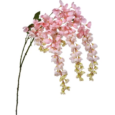 Glycine artificielle rose clair/tissu de soie, fil de fer/97cm/ (1/5)