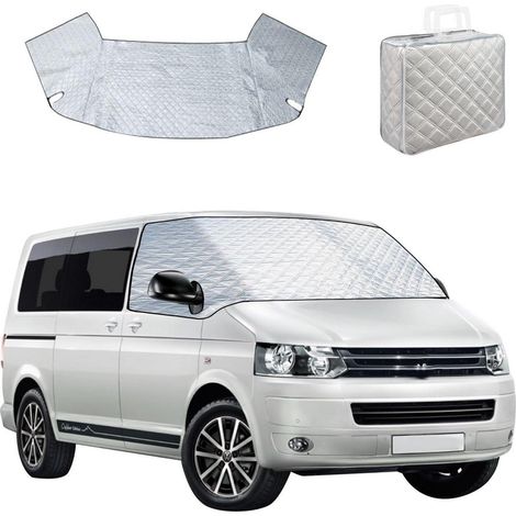 Auto Scheibenabdeckung für VW T5 (2003-2015) Silber, Ganzjahresschutz (1/5)