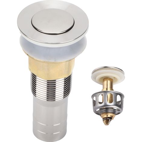 Beyamis Bouchon anti-obstruction avec crépine intégrée en acier inoxydable 304 pour siphon de sol, camping-car, yacht et bateau. (1/5)