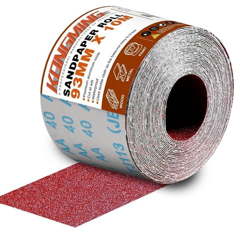 Schleifpapier 93 mm Körnung 40 Handschleifer P40 (1/5)