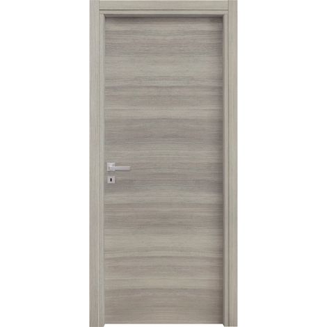 porta battente da interno reversibile in rovere grigio, 70x210 cm (1/9)