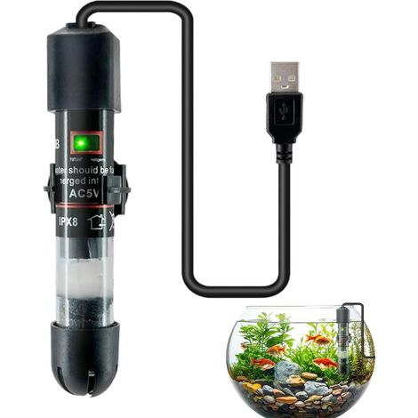 Chauffage d'eau pour Aquarium - Thermostat Submersible 10W - (1/5)