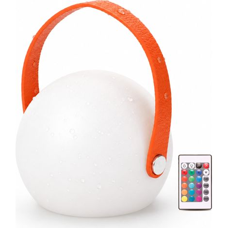 ZHIJIA PREMIUM Lampe de salle de bain IP65 sans fil rechargeable 16 couleurs - Avec télécommande pour camping (1/4)